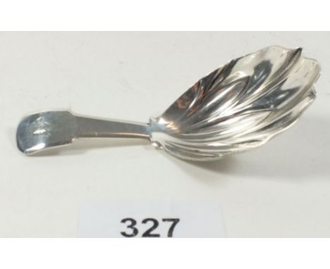 A Georgian silver caddy spoon 