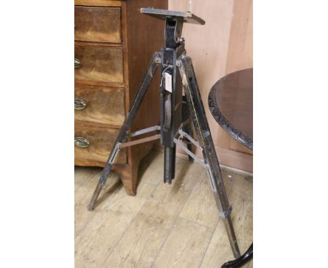 A 1910 camera stand W.78cm (At base)