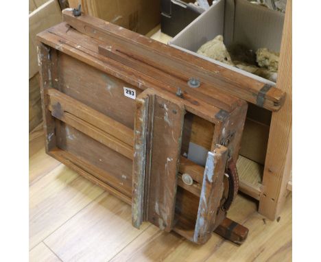 A travelling artist's easel