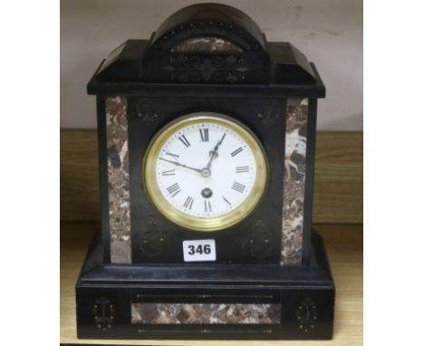 A French slate mantel clock