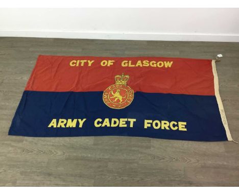 CITY OF GLASGOW ARMY CADET FORCE FLAG,approx. 84cm x 175cm