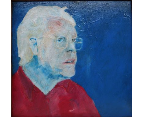 Kevin JacobsHead and shoulders portrait of a gentlemanOil on board36 x 37.5cm