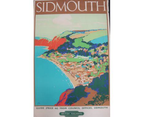 After Leslie Carr (1891-1969)SidmouthBritish Railways Travel Poster Lithograph printed in colours at the Barnard Pressapprox 