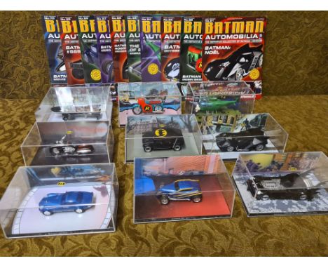 DC Comics Eagle Moss Collections, Batman Automobilia magazine, Nos. 61-70 and models 6-70 (missing No. 65 model The Adventure