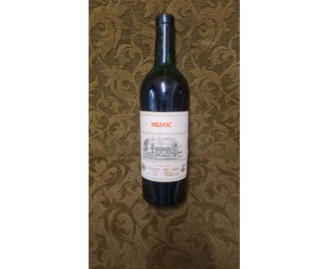Vintage bottle of Medoc.