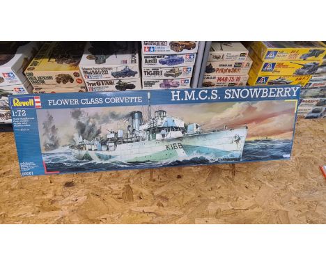 Revell Flower Class Corvette H.M.C.S. Snowberry 1/72 model.