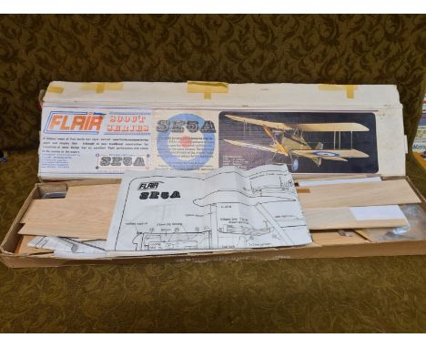 Flair Scout Series SE5A model aircraft , open assumed complete.