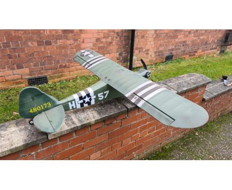 Starmax Piper J3 Cub 1400mm electric radio controlled model aircraft.