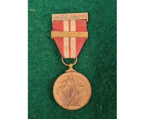 Ireland Emergency Service Medal 1939-46 Local Security Force Irish Army.  Rear of clasp stamped Quinn.