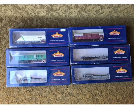 6 x Bachmann Branch Line commercial rolling stock.