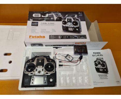 Futaba 6J-2.4GHz 6 channel model radio control system.