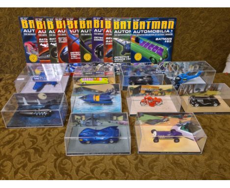 DC Comics Eagle Moss Collections, Batman Automobilia magazine, Nos. 51-60 and models 51-60 (missing background card in model 