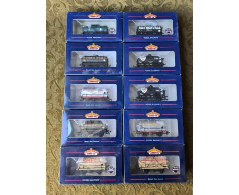 10 x Bachmann Branch Line company logo tankers.