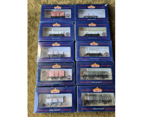 10 x Bachmann Branch Line company logo wagons.