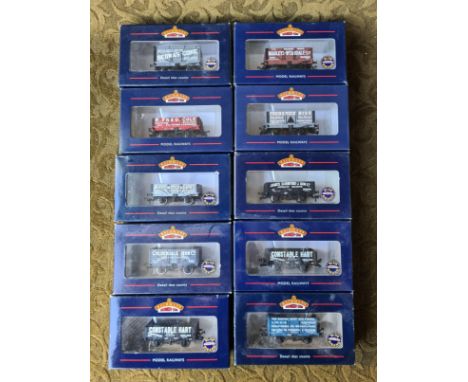 10 x Bachmann Branch Line company logo wagons.