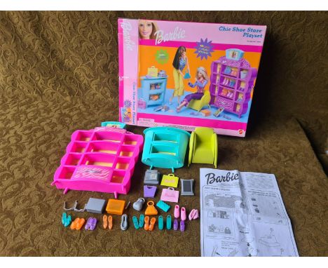 Barbie Mattel Chic Shoe Store Playset and accessories. In as new and unused condition.