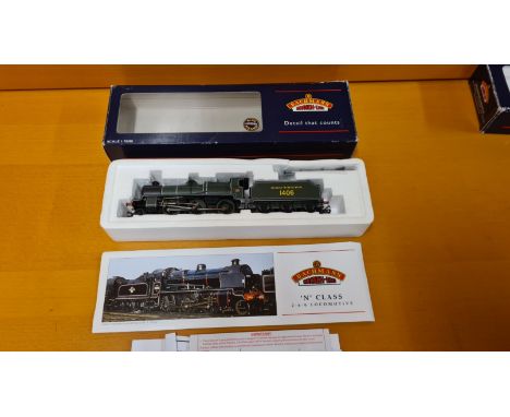 Bachmann 32-160 N Class 1406 SR with slope sided Tender.