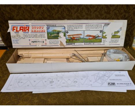 Flair Scout Series Puppeteer II model aircraft, complete in box.