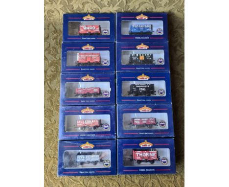 10 x Bachmann Branch Line company logo wagons.