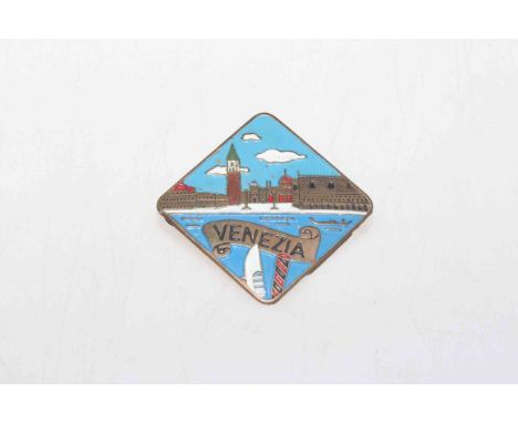 Motor Sport Interest: Venezia enamel badge.