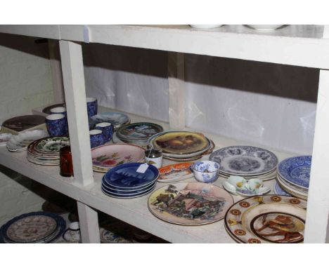 Large collection of Royal Copenhagen, Royal Doulton, Spode, Denby, Poole, Ringtons, Masons, plates, etc.