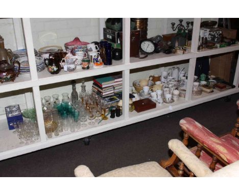 Bonzo toy, coinage, glass, books, ceramics, first day covers, pens, etc.