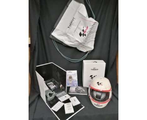 Gents Tissot Motogp ltd edition automatic watch. Stainless steel case with rubber strap , with 2016 identity card, box, bookl