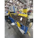 5 Stand Roll Forming Line with Cut Off, Uncoiler, Tooled to Mfg. angle Bracket