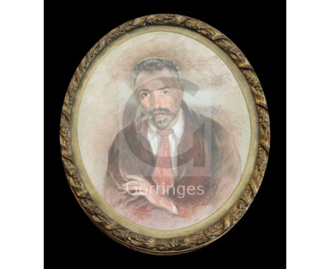 William Shackleton (1872-1933)coloured chalkSelf portrait, a study for 'Line of Life' - Tate Gallerysigned and dated '1413 x 