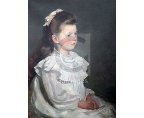 Carlo Frithjohn Smith (1859-1917)oil on canvasPortrait of a young girlsigned29 x 22in.