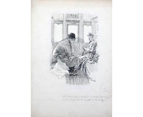 Frank Reynolds (1876-1953)3 pen and ink cartoons'Going to ave a look at the gee gee's at Kempton Park today sir, no I am goin