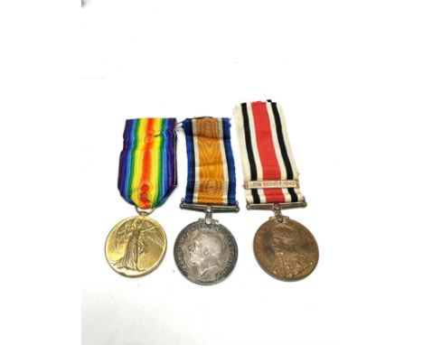 WW1 Medal pair &amp; special constable medal to 26958 pte h foster r. berks 