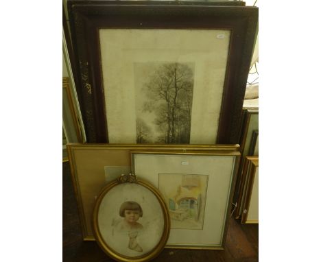 A mid-20th century watercolour of a continental farm yard scene with poultry, signed bottom right Jos Stassinet and inscribed