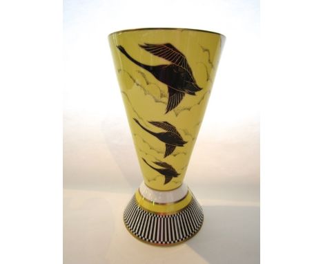 A large Royal Worcester vase from the Art Deco collection 'Homeward Bound', commemorating the 250th anniversary of Royal Worc