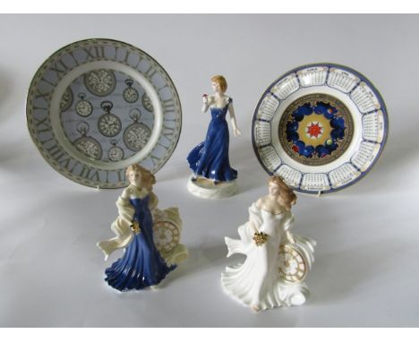 Three Royal Worcester figures produced to commemorate the 2000 millennium, Only For You, New Dawn and Eternity, all boxed wit