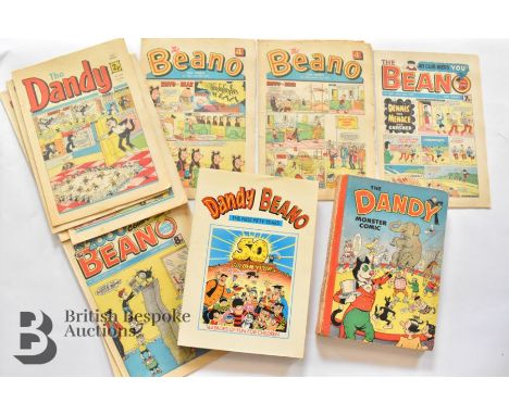 The Dandy Monster Comic 1951 with tbbt neatly completed and inscription, published by D.C. Thomson 127 pages, nice clean cond
