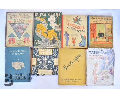 Selection of vintage illustrated books including&nbsp;Poe's Tales of Mystery &amp; Imagination illustrated by Arthur Rackham 