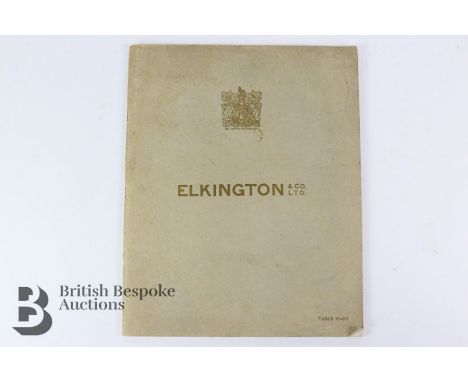 Elkington &amp; Co. Ltd. Tableware Catalogue Circa 1933, 72 pages, dinner services, dessert services, table service, dishes, 