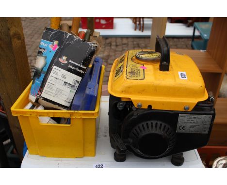 Wolf 800 Petrol Generator and assorted Tools 