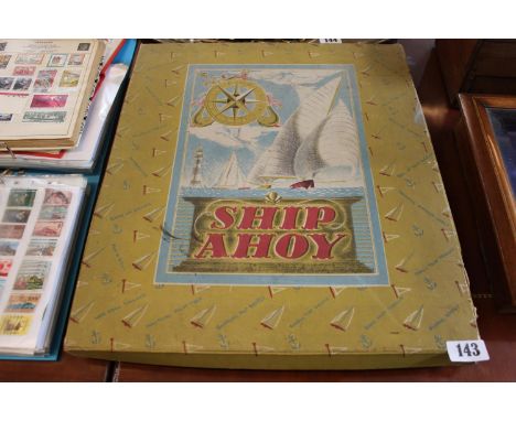 Vintage Game Ship Ahoy 1947 with contents 