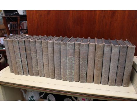 Complete works of Dickens 20 Volumes published by Chapman &amp; Hall Ltd with illustrations by Phiz Autograph and Embossed po