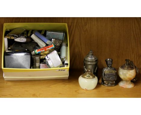 A collection of vintage lighters.