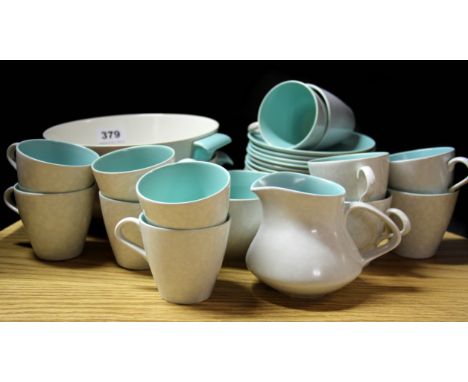 A Poole Pottery tea set.