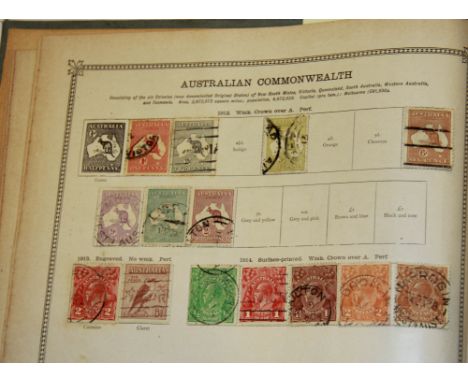 A vintage stamp album.