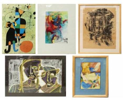 A quantity of various pictures and prints to include a Polynesian-style print after CA Hunt; 'Split Hok Hok', limited edition