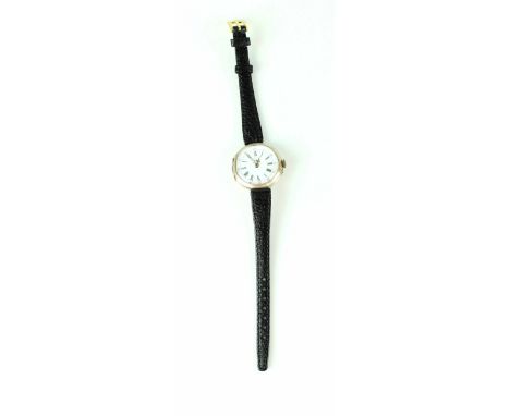 A Continental silver and gilt metal manual wind wristwatch, 30mm.