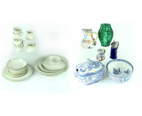 A quantity of Royal Doulton 'Berkshire' tableware to include cups, saucers, plates, meat plate etc, a graduated pair of Daven