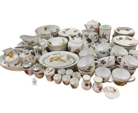 Collection of Royal Worcester Evesham including egg coddlers, 90 pieces.