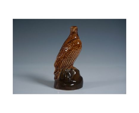 This is a vintage ceramic decanter crafted in the shape of an eagle, produced by Beswick for Peter Thomson (Perth) Ltd. It or