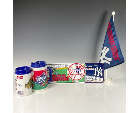 This set of 5 items celebrating the World Series includes two Whirley mugs, one for the 1996 series and one for the 1998 seri